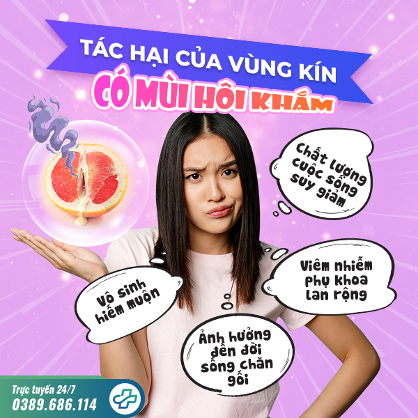 [Cảnh báo] Vùng kín có mùi hôi khắm do các nguyên nhân này